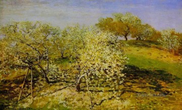 春 別名「満開のリンゴの木」 クロード・モネ Oil Paintings